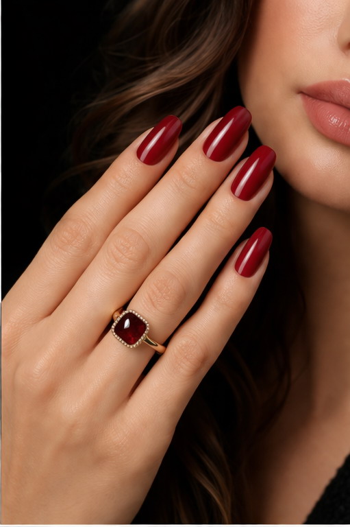 russian nails matching rings