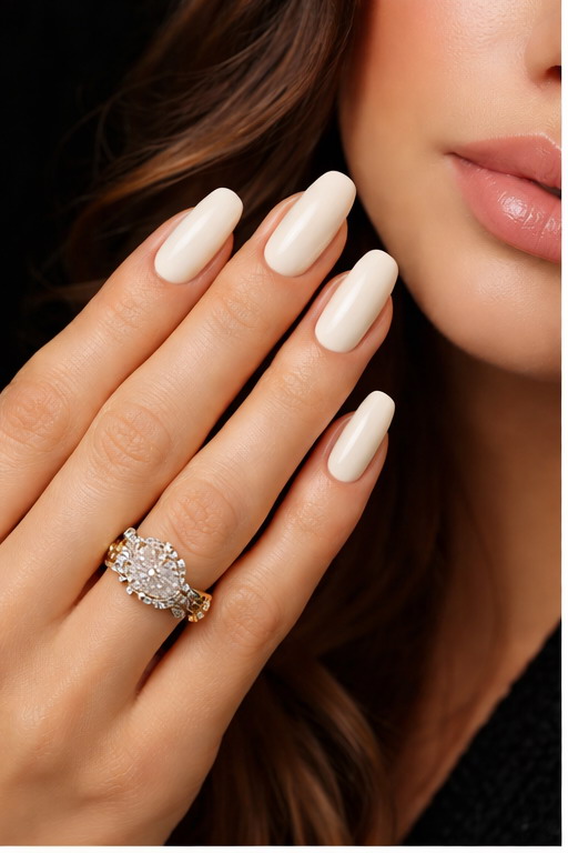 russian nails matching rings